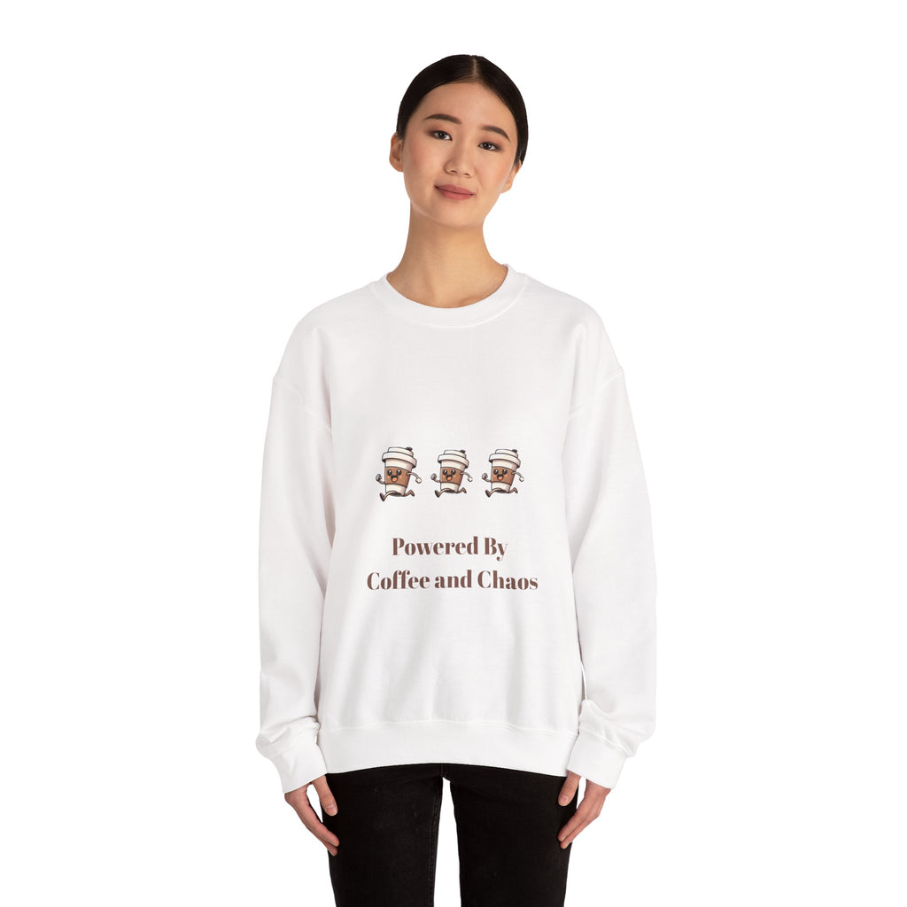 Powered By Coffee and Chaos Sweatshirt