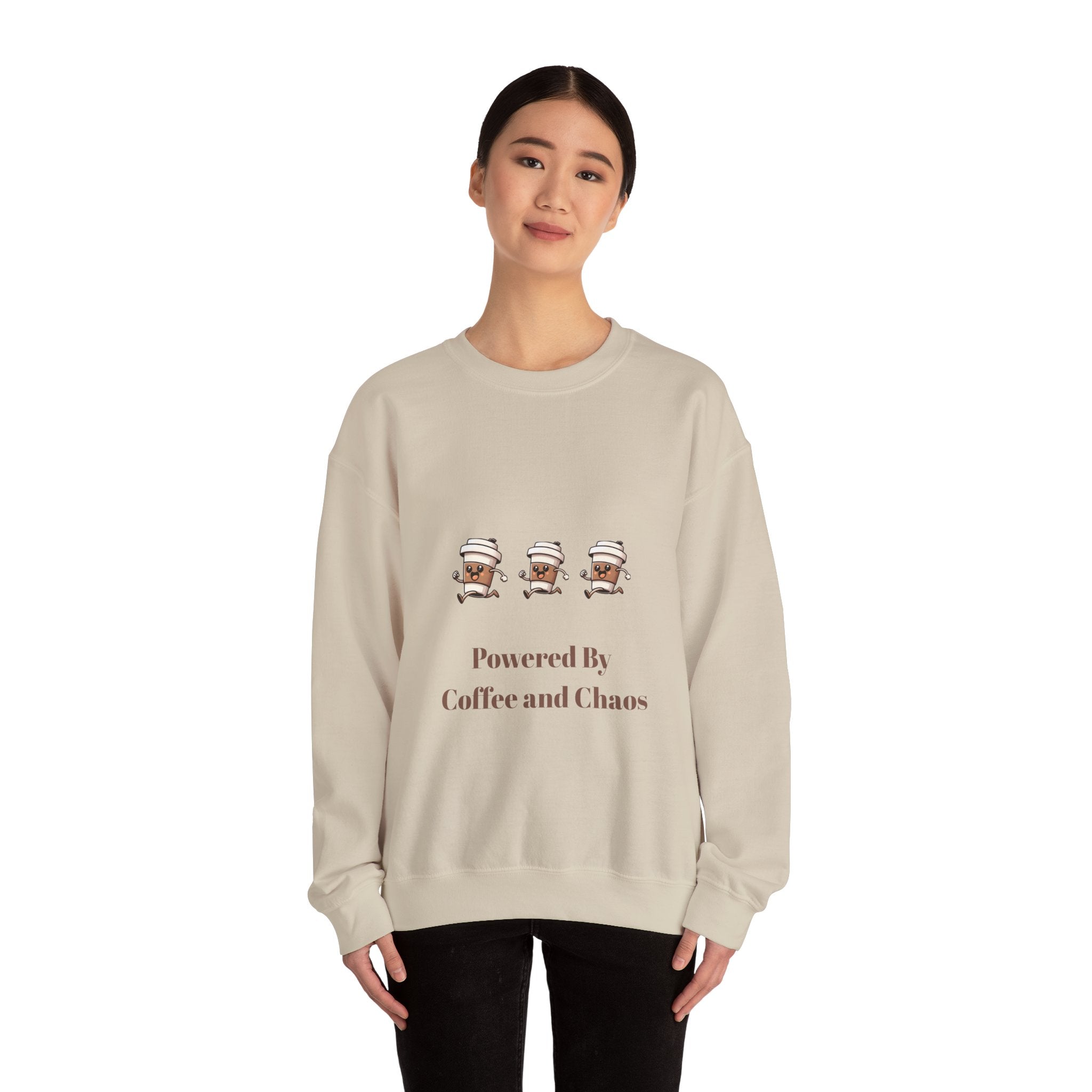 Powered By Coffee and Chaos Sweatshirt